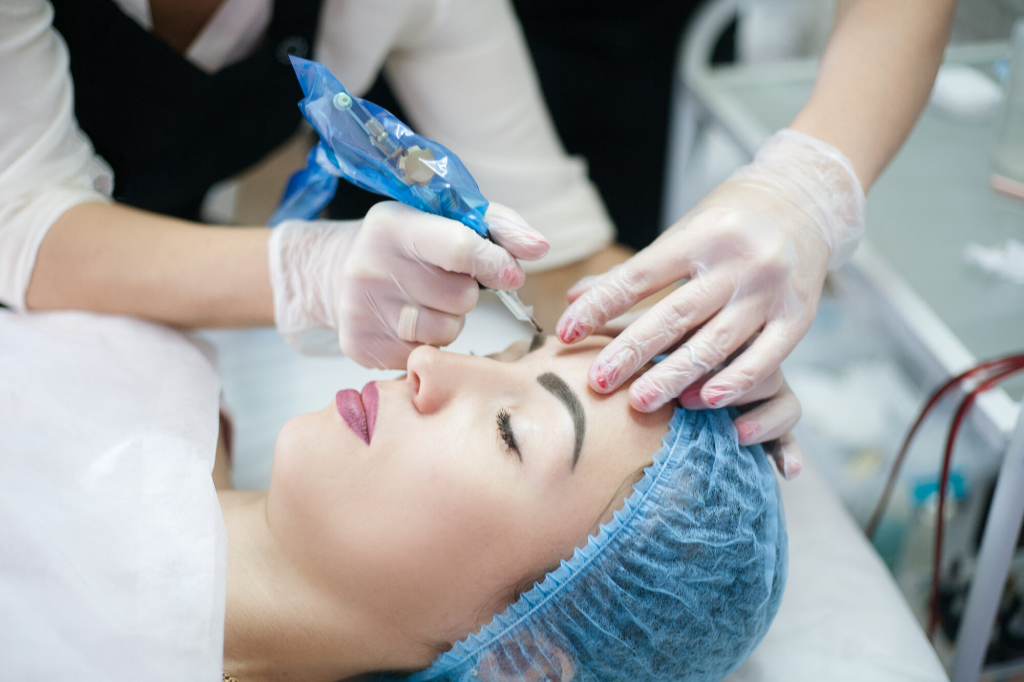 eyebrow permanent makeup face beauty procedure Dermopigmentation Clinique Rivoli Massena 2