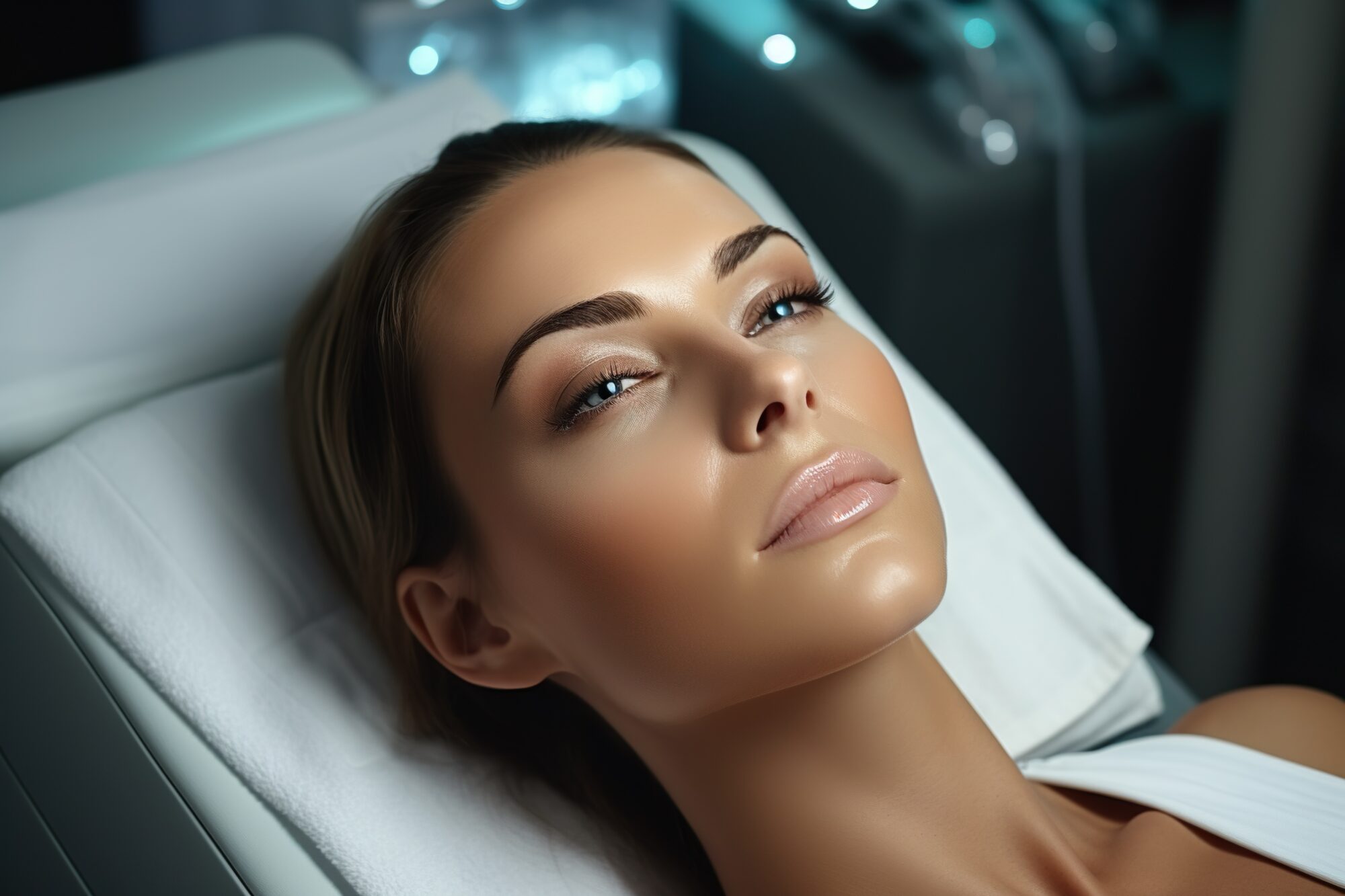 Procedure for Women's Facial Skin Care in Beauty. Hydrafacial la technologie pour votre nouvelle peau Clinique Rivoli Massena 2